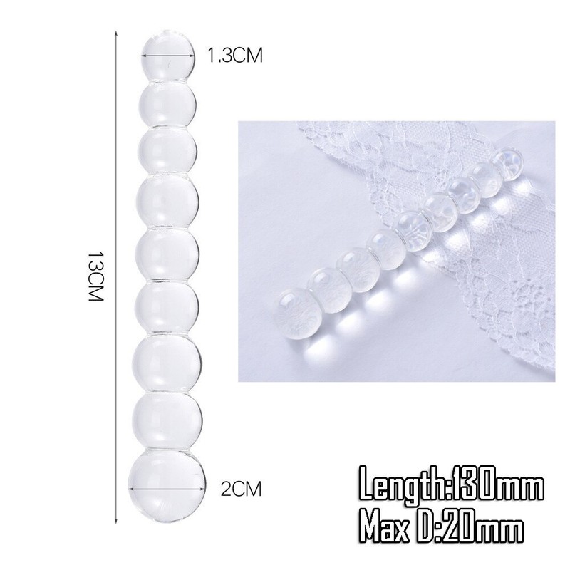 Large Glass Crystal Dildo Penis Cock Anal Lesbian Adult Sex Toys Masturbation