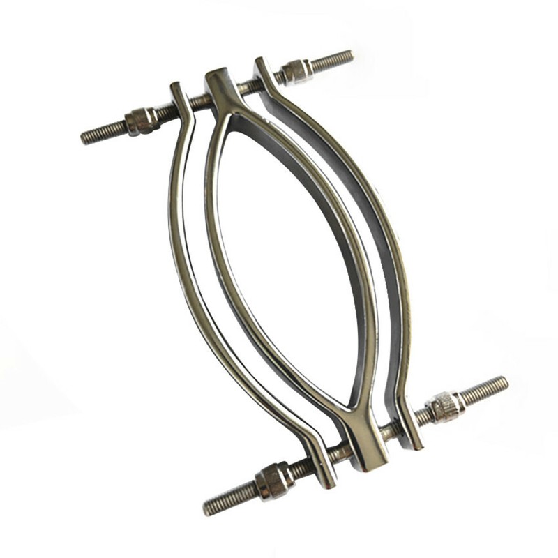 Women Briefs Lock Chastity Belt Strap-on clamp clip Panties Metal SM intimate gallery