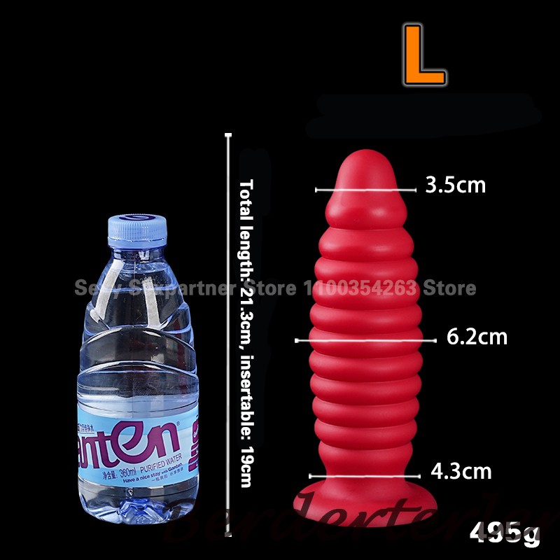 Big Spiral Ass ButtPlug Huge Thread Anal Plug Gode Dildos Anal Dilator Sex Toys gallery