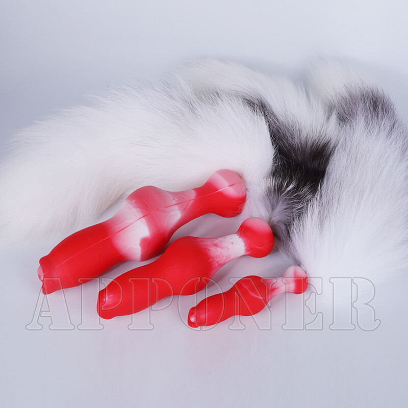 Soft Silicone Dildo Anal Tail Detachable Realistic Dildo Masturbation Adult Game gallery