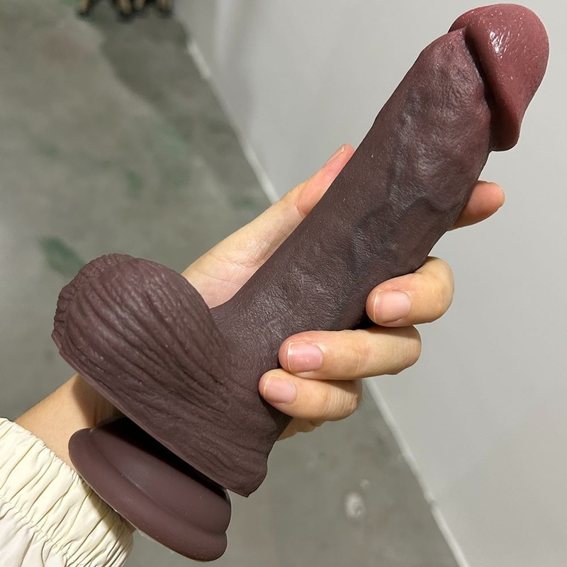 7 inch Liquid Silicone Realistic Dildo-Cock Suction-Cup Women Sex Toy Thick-Dong
