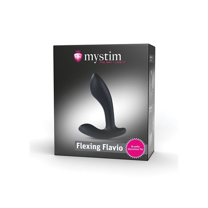 Mystim Flexing Flavio eStim Silicone Prostate Stimulator – Black