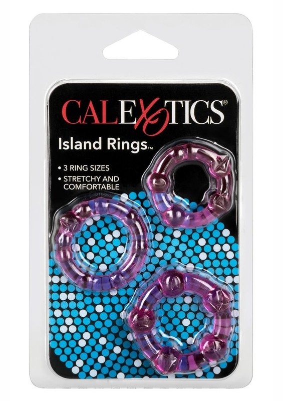 Island Rings Cock Rings (3 piece set) – Pink