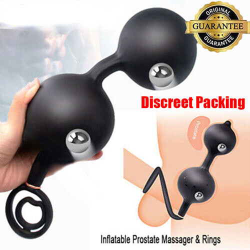 Male-Extra-Huge-Inflatable-Prostate-Anal-Sex-Butt-Plug-Dildo-Bead-Men-Women-Toys gallery