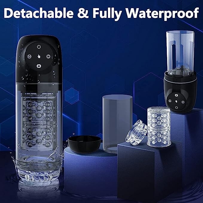 4in1 Male Masturbaters Cup Automatic Rotating Stroker Men Blowjob Sex Toy US gallery