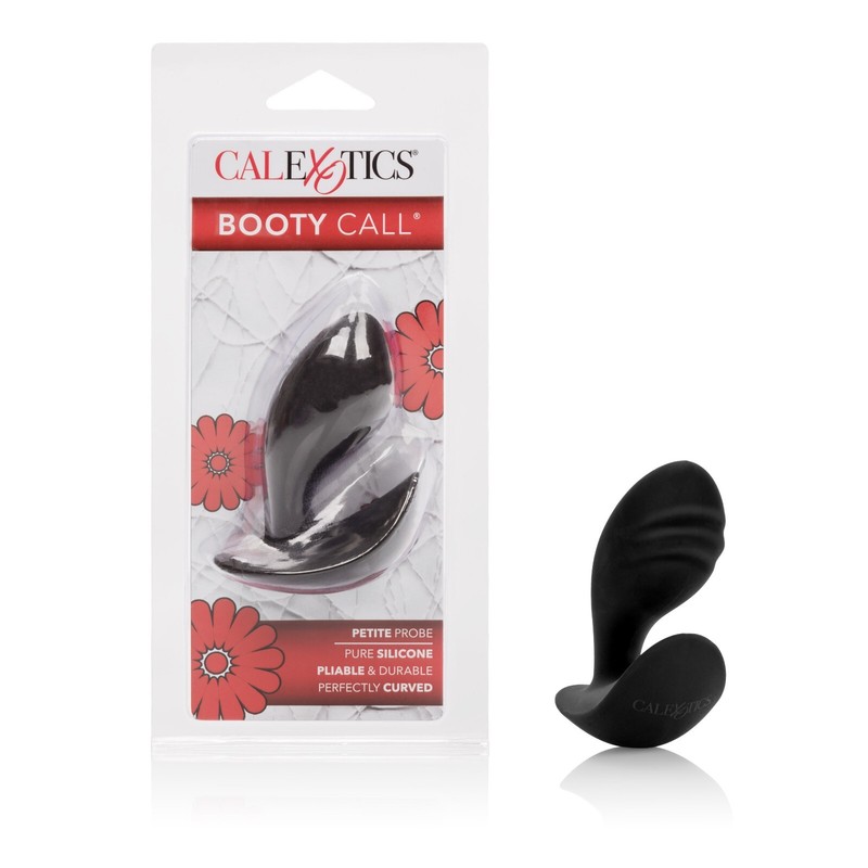 Cal Exotics Booty Call Petite Probe Black – Silicone Anal Plug Butt Probe