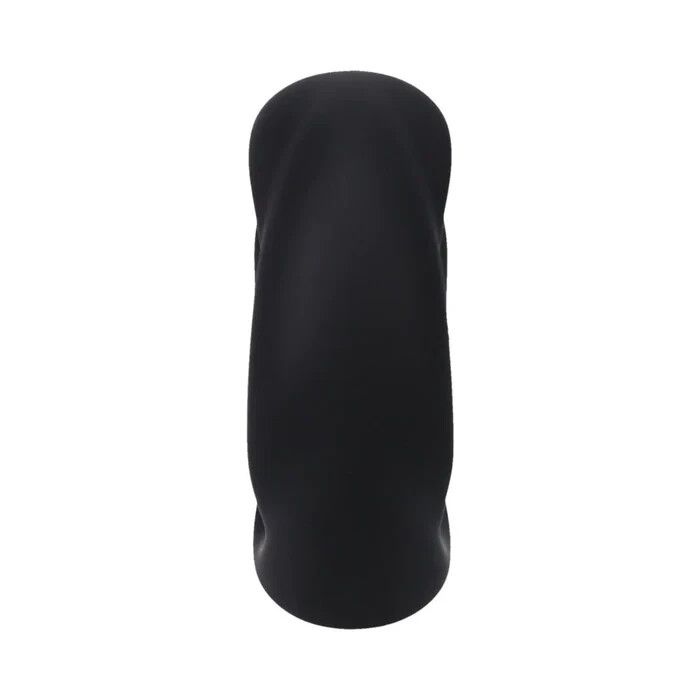 Rock Solid The Thick Twisted Stretchable Silicone cock ring Enhances Size: Black gallery