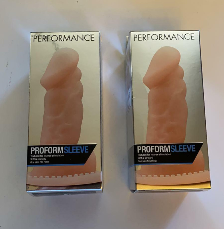 2 pack of Blush Performance Proform Sleeve Soft & Stretchy 4 Intense Stimulation