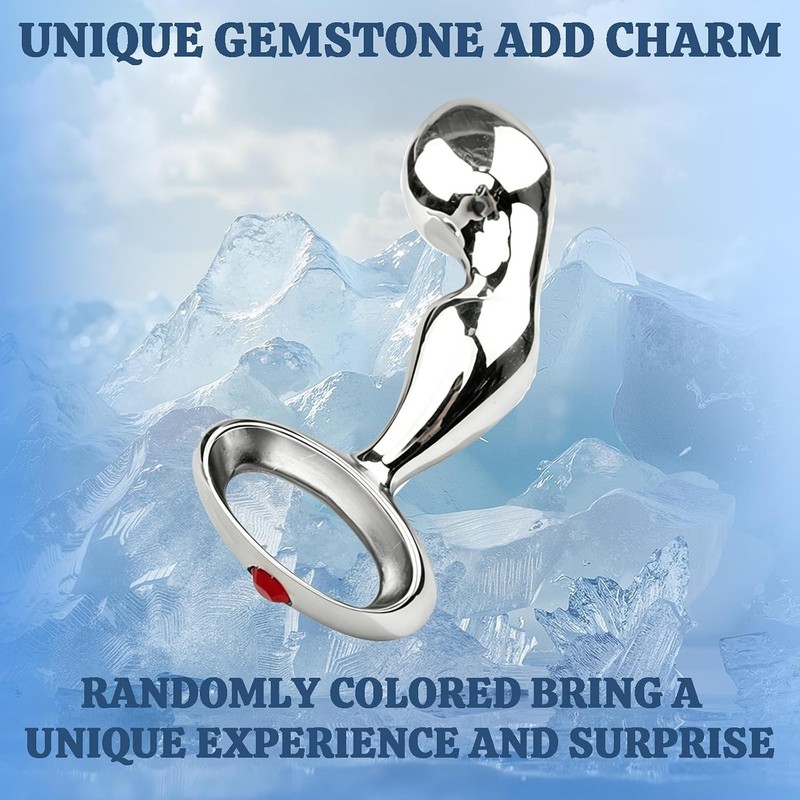 Multifunctional Anal Trainer and Cock Ring in Stainless Steel for Versatile Play gallery