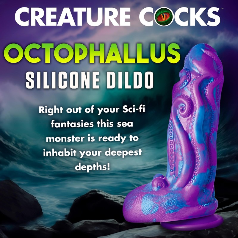 CREATURE COCKS Octophallus Silicone Dildo for Beginners, Men, Women, & Couples. gallery