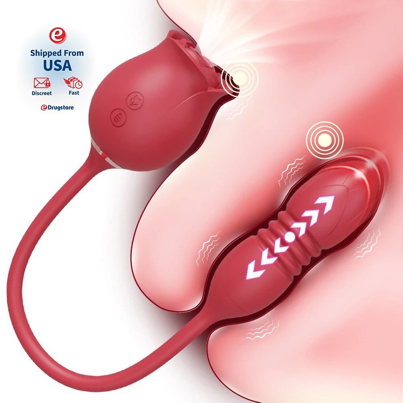 10-speed Rose Vibrator G-spot Dildo Clitoral Sucking For Women Sex Toys