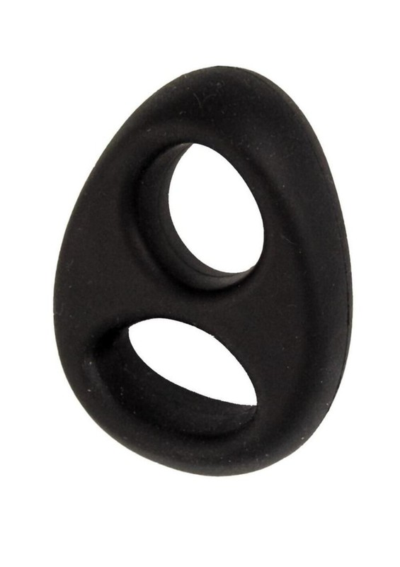 My Cockring Double Ring Silicone Cock and Scrotum Ring gallery