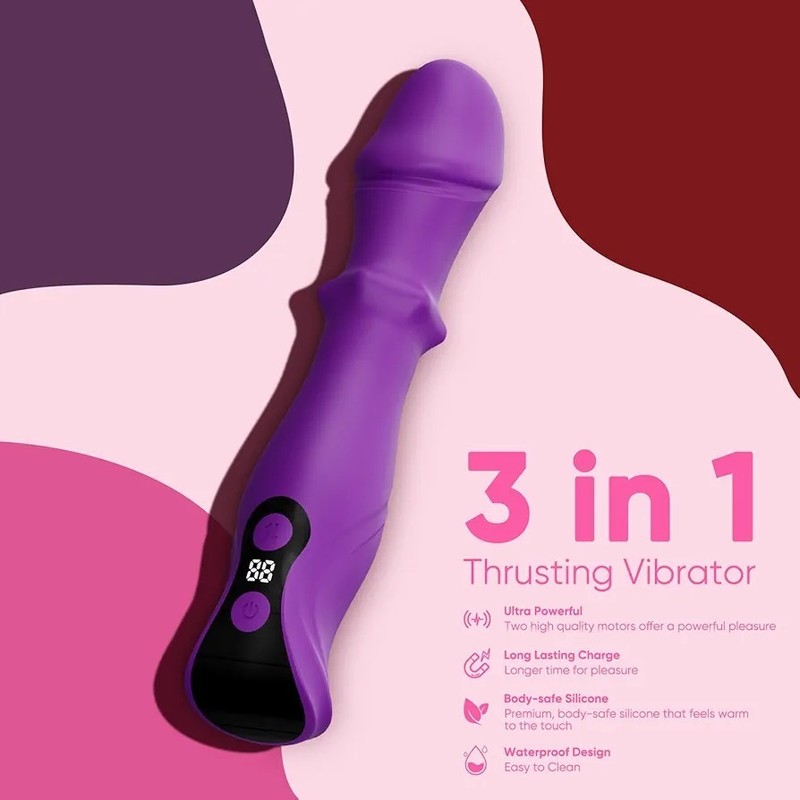 Vibrator Thrusting Dildo Sex Toys – Dildos G Spot Vibrator Woman Sexual Pleasure