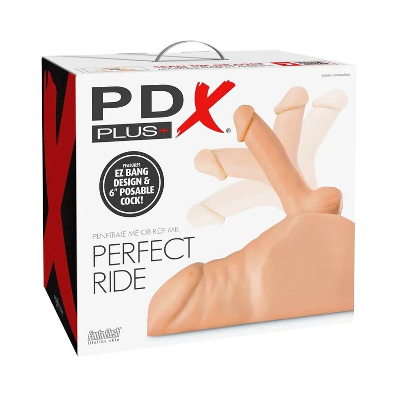PDX Extreme Plus 6 inches Poseable Cock Perfect Ride Light Skin Tone Beige, New