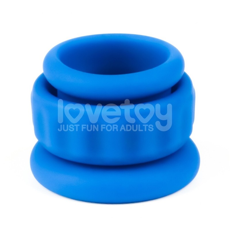 Pinnacle Pro Twin Flex Stretcher 2 Piece Penis and Ball Ring Sex Toy for Men gallery