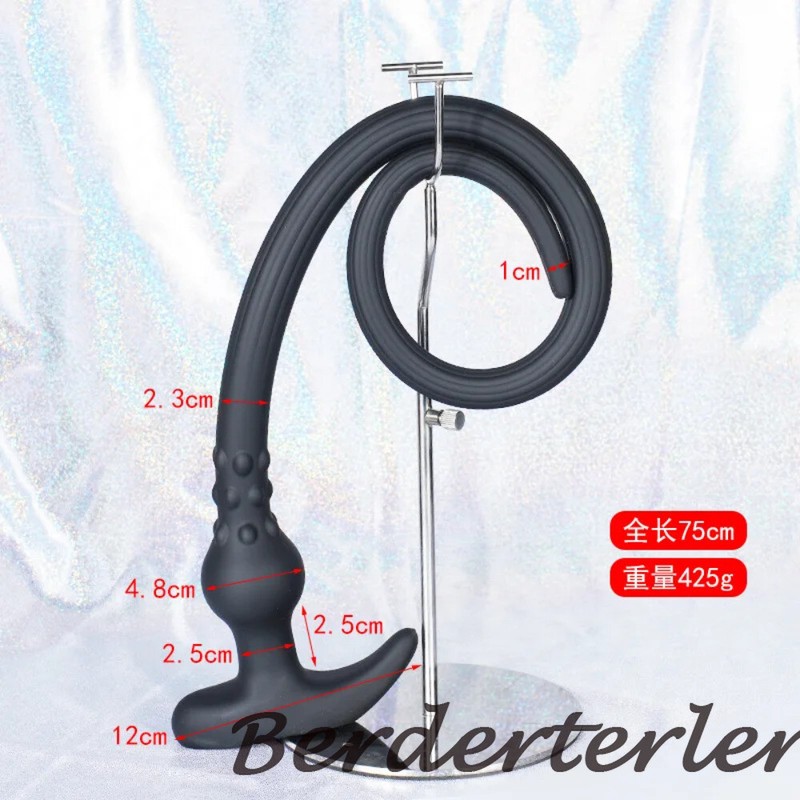 Super Long Anal Plug Silicone Butt Plug Hollow Enema Vaginal Cleaning Sex Toys gallery