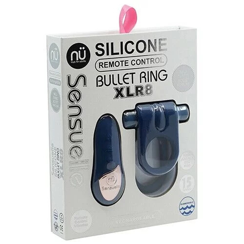 Nu Sensuelle Silicone Bullet Ring XLR8 Vibrating cock ring with remote-control gallery