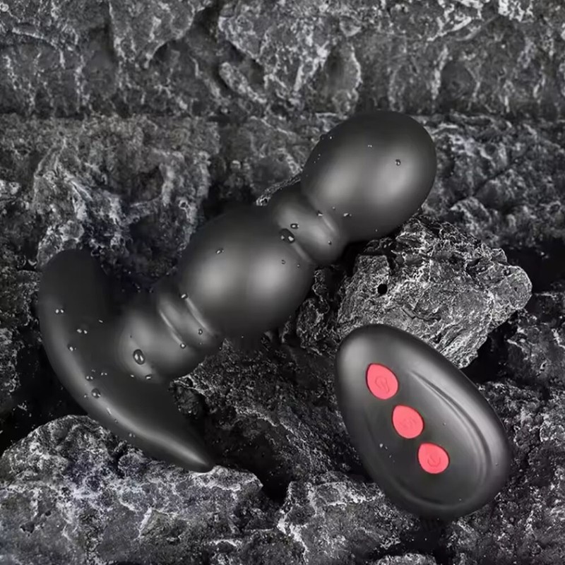 Wireless Remote Control Male Prostate Massage Vibrator Inflatable Anal Butt Plug gallery
