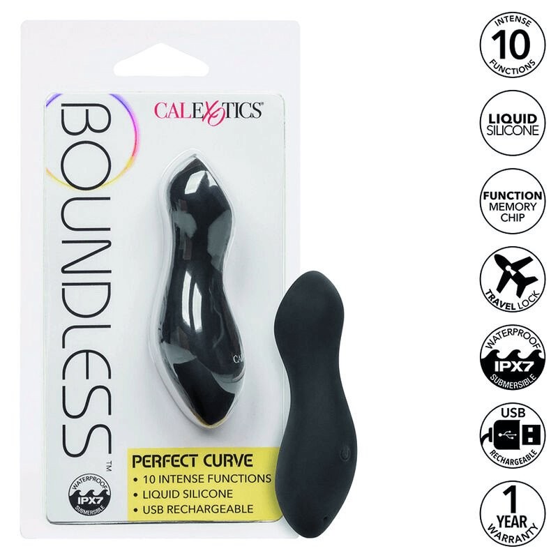 California Exotics Perfect Curve – Black Clitoral Massager