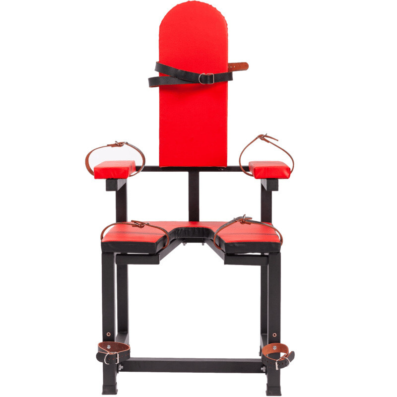 Femdom Submission Chair：Heavy Duty Bondage Throne，Restraints for BDSM Punishment gallery
