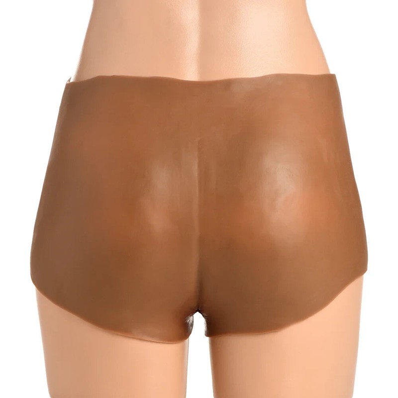 Master Series Hard-On Briefs Silicone Penis Panties - Caramel gallery