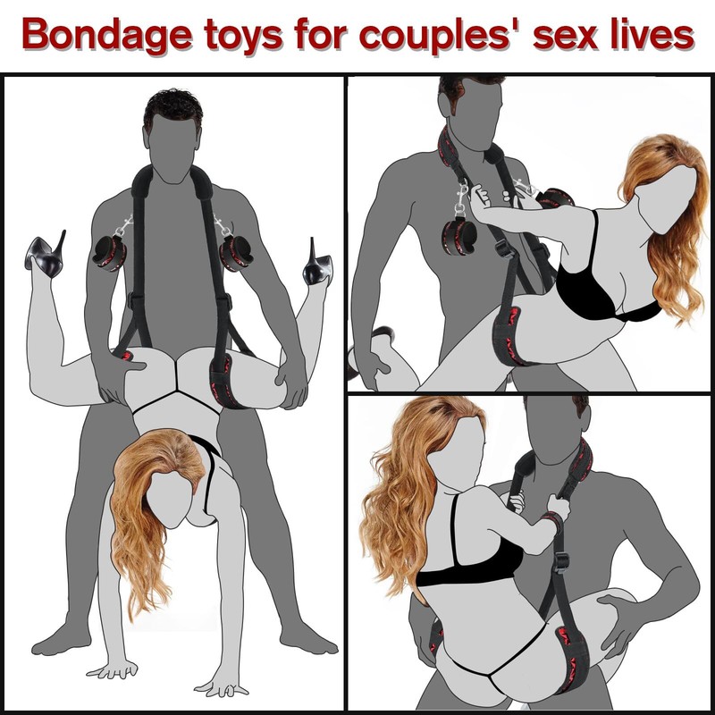 For Couples BDSM Bondage Sex Toys Thigh Sling Straps Legs Restraints Adjustable gallery