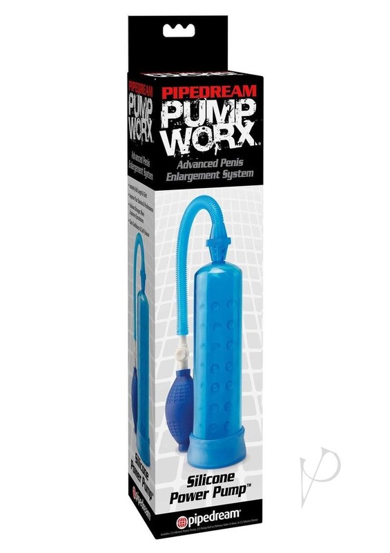 Pump Worx Silicone Power Pump Advanced Penis Enlargement System – Blue