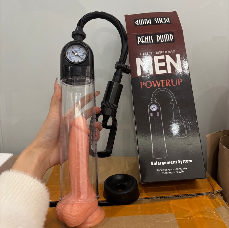 Penis Pump Male Delay Ejaculation Penis Enlargement Extender Sucking Bondage USA gallery