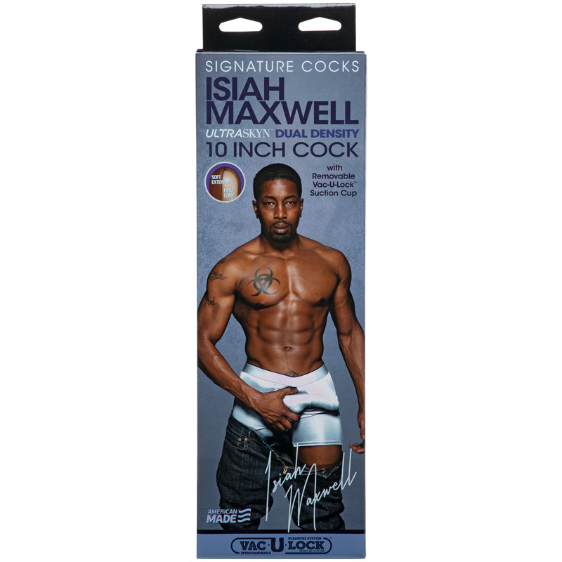 Doc Johnson Signature Cocks Isiah Maxwell 10" Cock Dildo Dong Black Suction Cup gallery