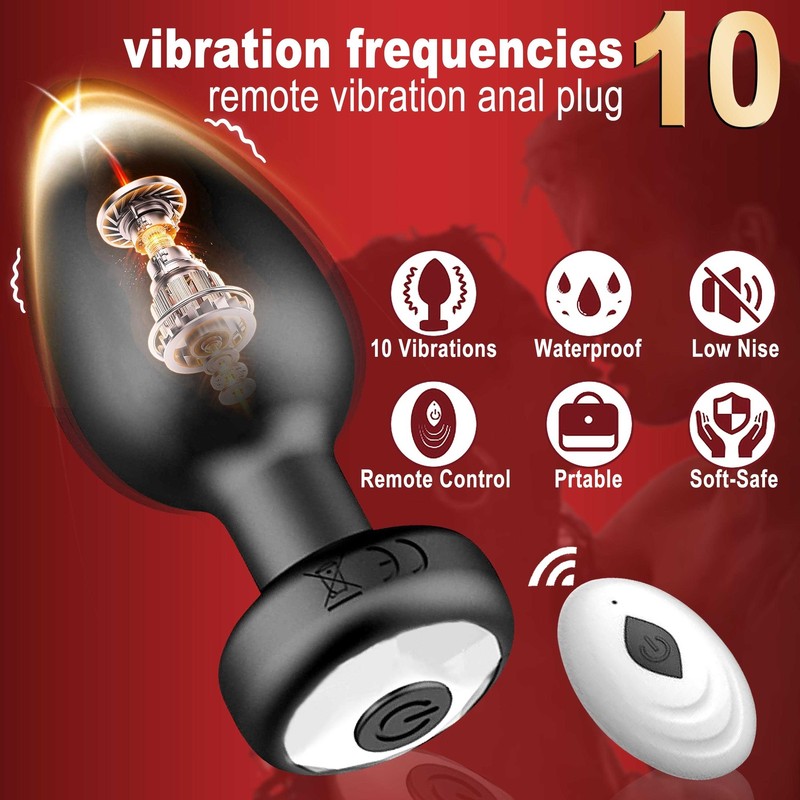 Anal Butt Plug Dildo Vibrator Prostate Massager Sex Toys for Men Women