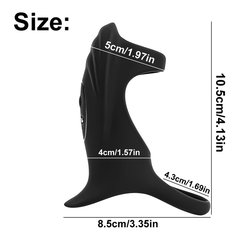 Penis Ring App Control Male Vibrator Masturbator Black Cock Ring Sex Toy for Men gallery
