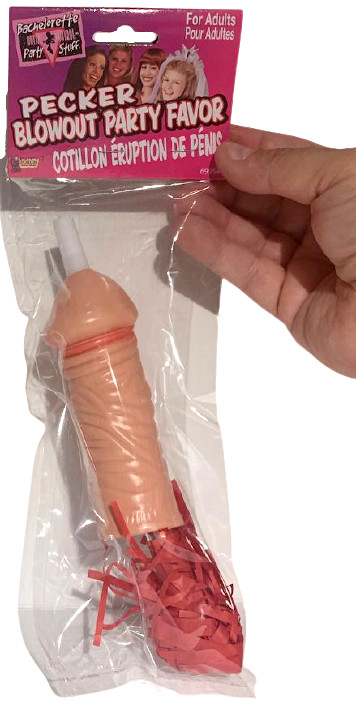 Funny PECKER BLOWOUT PARTY FAVOR Bachelorette Joke Fake Prank Adult Gag Gift Toy