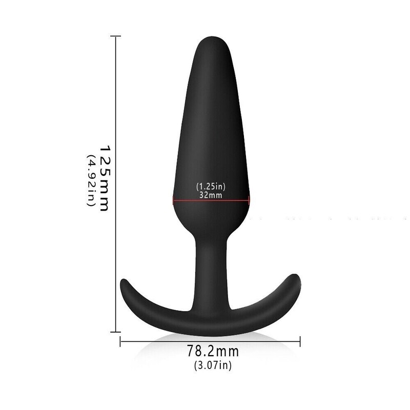 3PCS Silicone Anal Butt Plug Stimulator with Flared Base for Women Men Sex Toys gallery