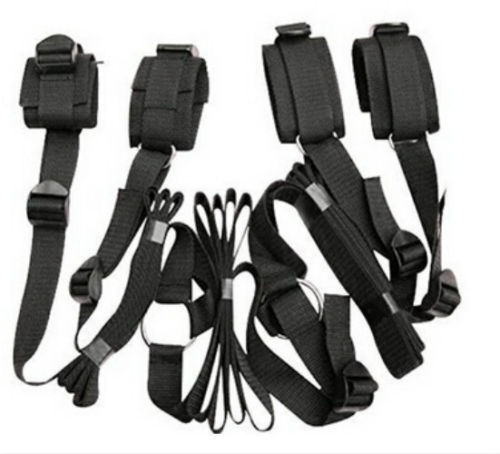 Bed Bondage Kit shackles Straps for Adult Sex Toy Handcuffs Ankle Cuffs Slave