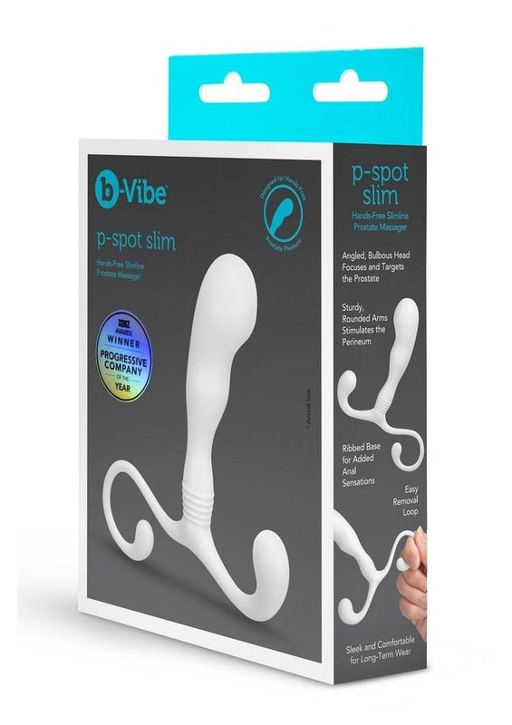 B-Vibe P-Spot Slim Prostate Massager – White