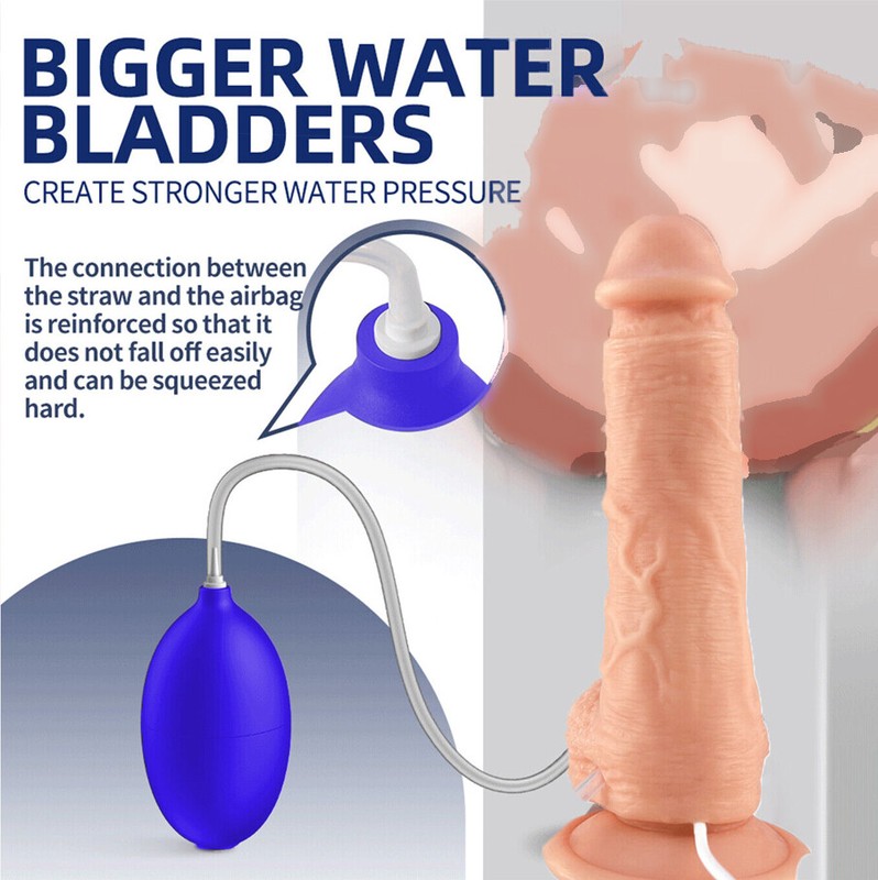 8.6&Prime; Squirting Ejaculating Dildo Suction Cup Realistic Penis Sex Toys for Women