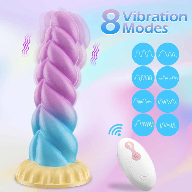 Realistic Dildo with Suction Cup 8 Vibration Modes Remote Control Penis Sex Toy gallery