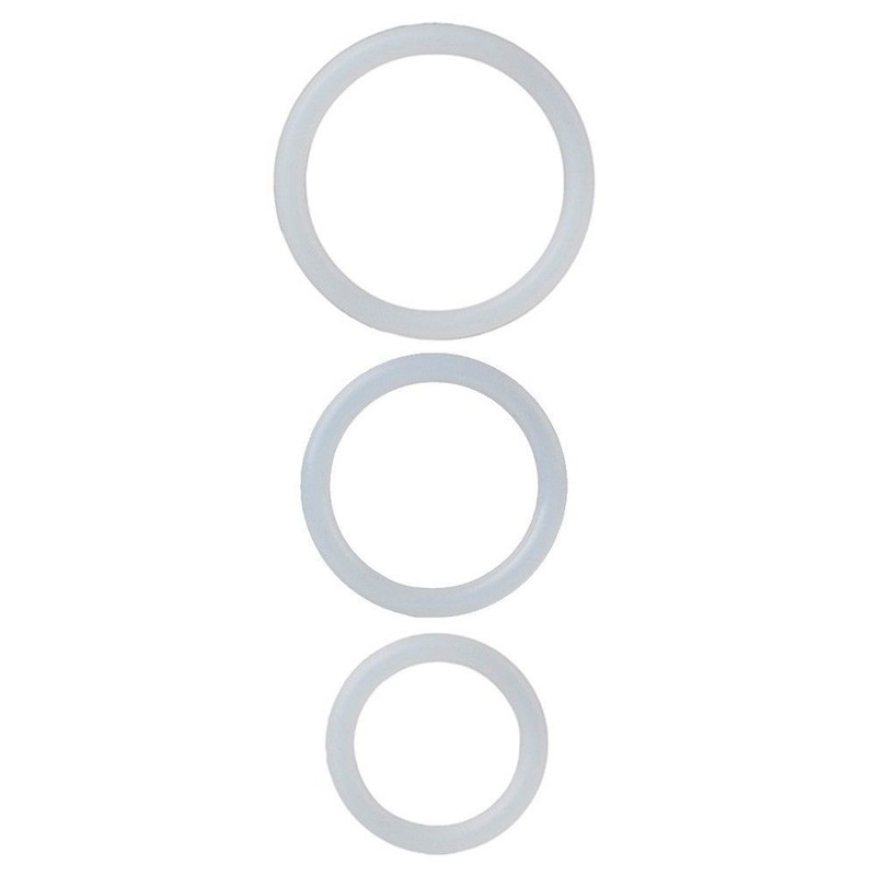 Silicone Support Cock Rings Clear - Prolong Male Penis Erection Delay Enhancer gallery