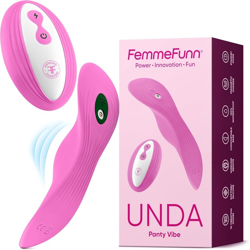 Unda Wearable Panty Vibrator Massager with Remote, Pink – NIB, Valentines