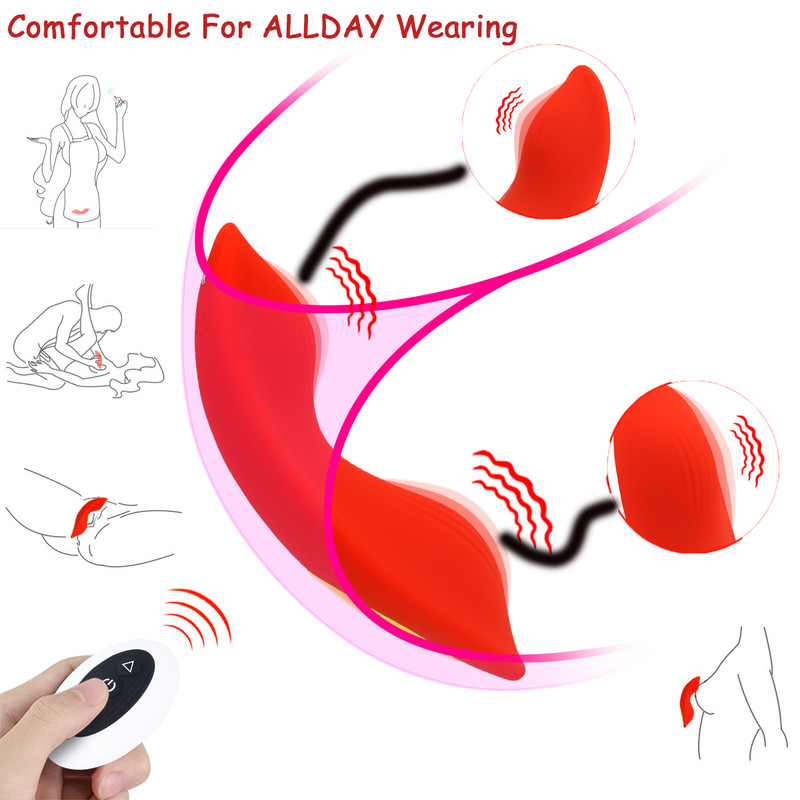 Wearable Panties Clit Vibrator G-spot Massager Remote Control Sex Toys For Women