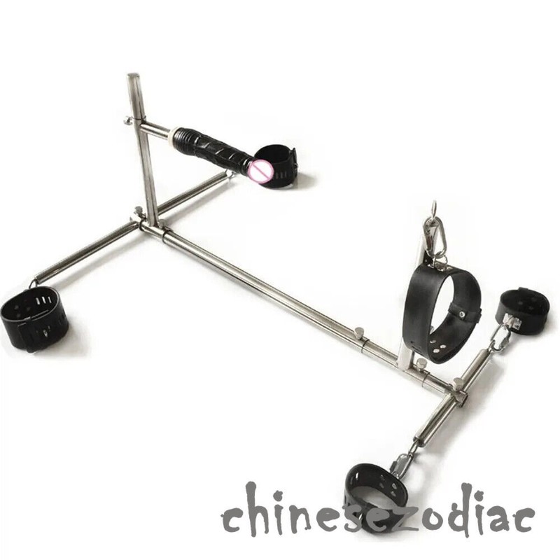 BDSM Restraints Metal Frame Handcuff Slave Neck Collar Products SM Sex Toys