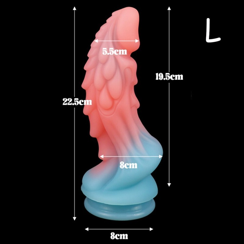 Silicone Dildo Huge Penis Anal Suction Cup Soft Luminous Dildos Sex Toys