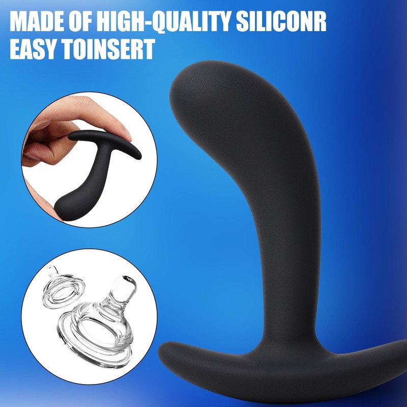 Silicone Anal Butt Plug Kit Prostate Massager Dildo Trainer Set Beginer Sex Toys gallery