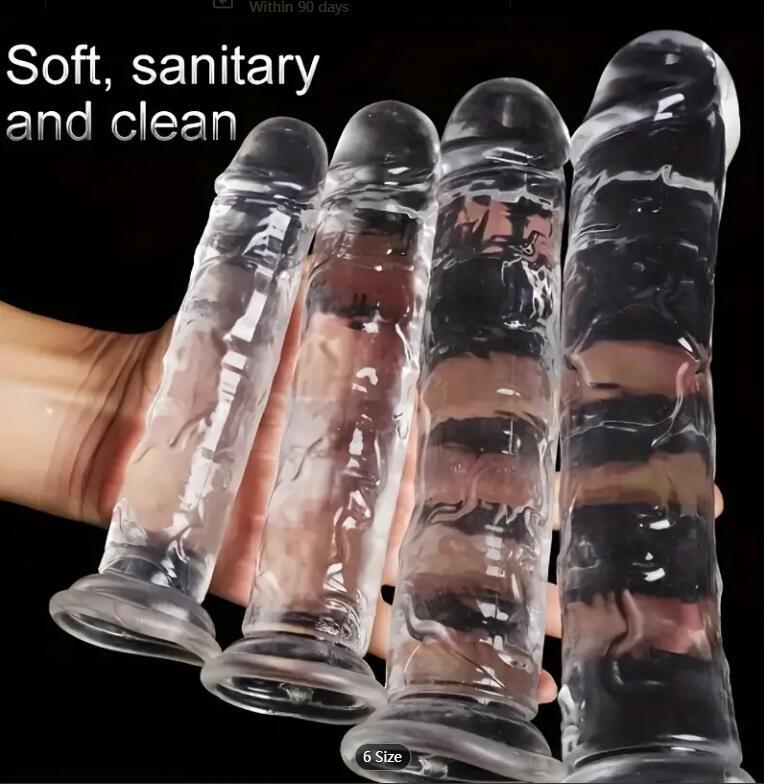 Jelly Dildo Big Penis G Spot Waterproof Suction Cup Realistic Adult Sex Toys