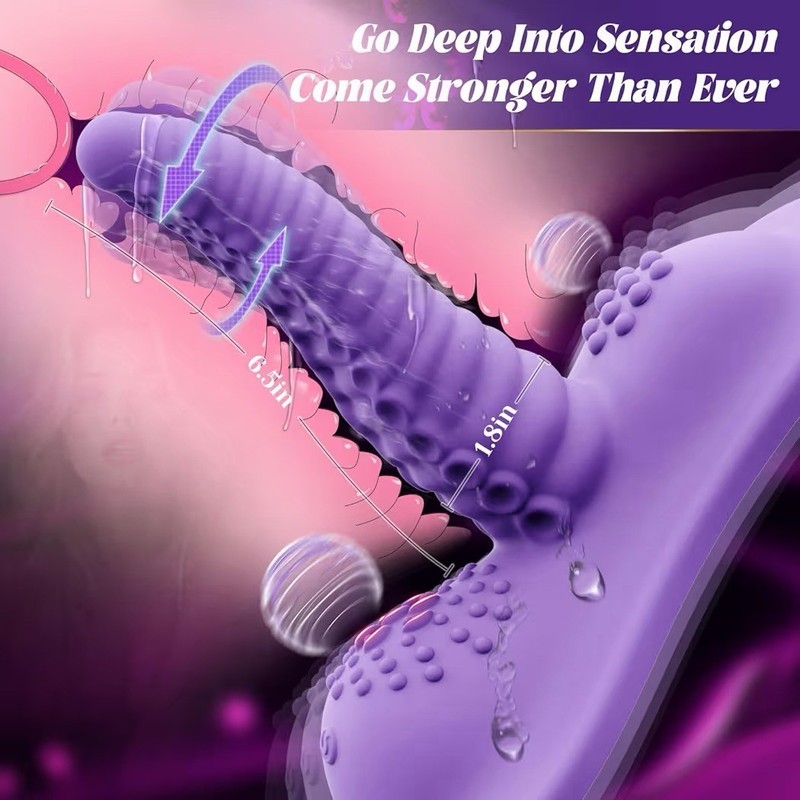Sex Toys With Strong Invisible Suction, Riding Grinding 6.5" Swing & Vibrating gallery