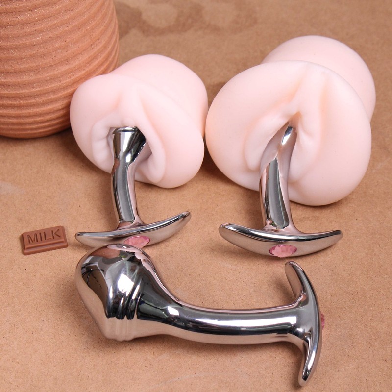 Metal/Glass Anal Plug G-spot Butt Dildo Prostate Massager Probe Sex Toys Adult