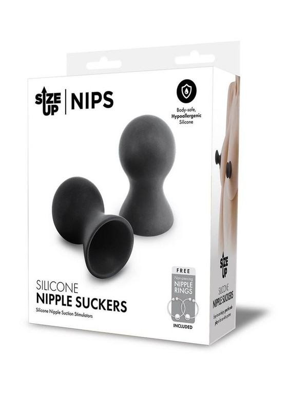 Size Up Silicone Nipple Suckers – Black