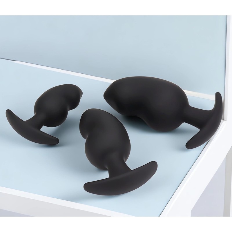 Silicone Butt Plug Anal Dilator Wearable Butt Plug with Ergonomic Anchor Tail... gallery