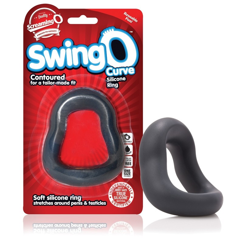 ScreamingO SwingO Curve Silicone Ring Gray – Penis Cock & Ball Ring