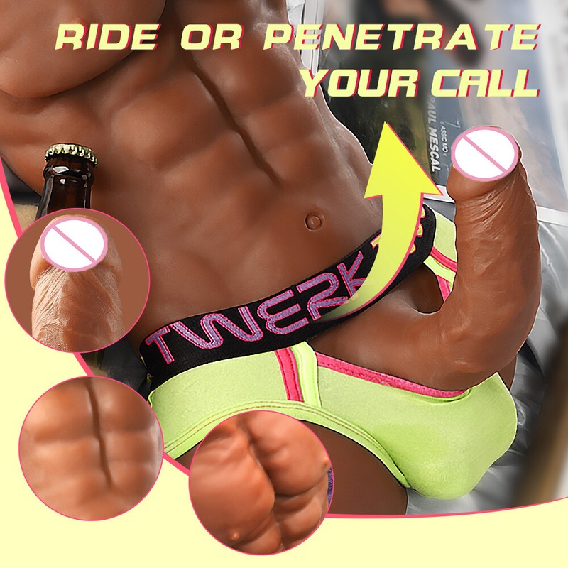 Realistic Life Size Sex Toys W/Big Penis Dildo Male Half Body for Gay Men Women gallery